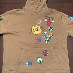 NBA Team Logo Brown Hoodie